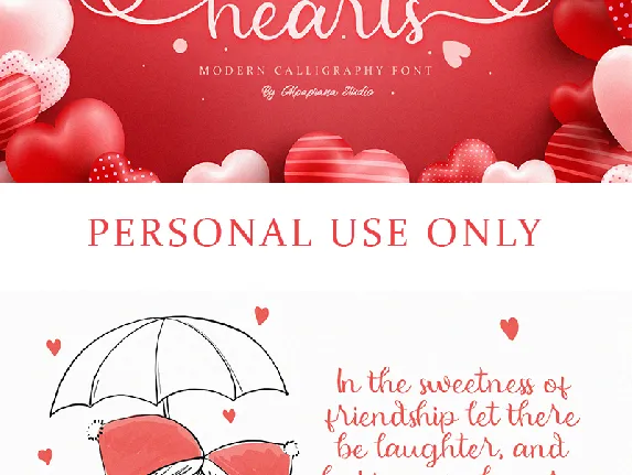 Beauty Hearts font