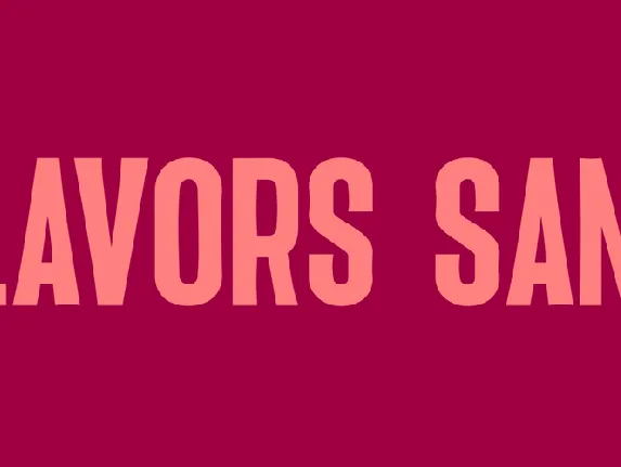 Flavor_sans font