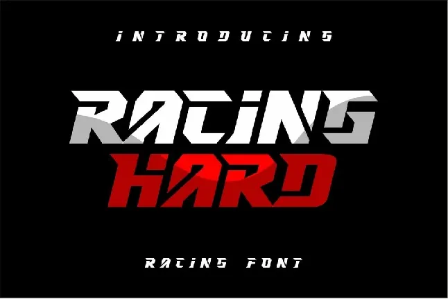 RACING HARD font