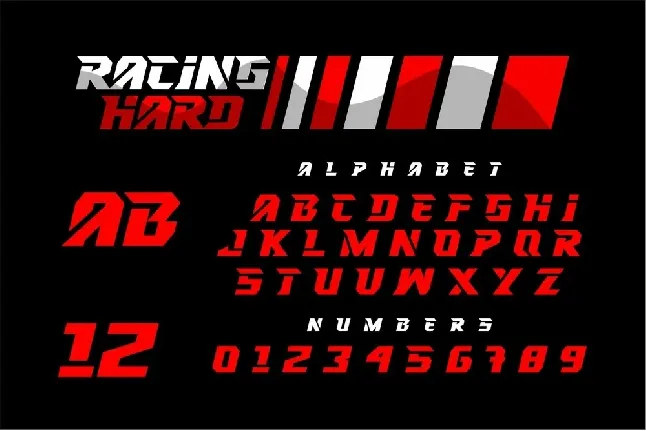 RACING HARD font