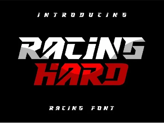 RACING HARD font