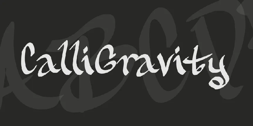 CalliGravity font