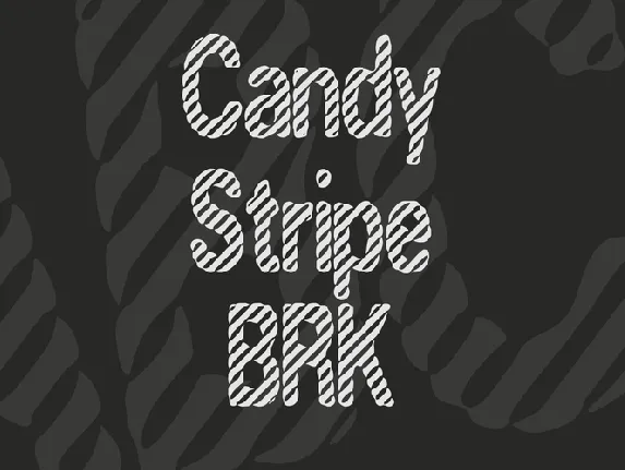 Candy Stripe BRK font