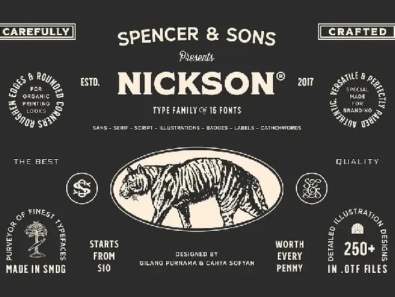 S&S Nickson Typeface font