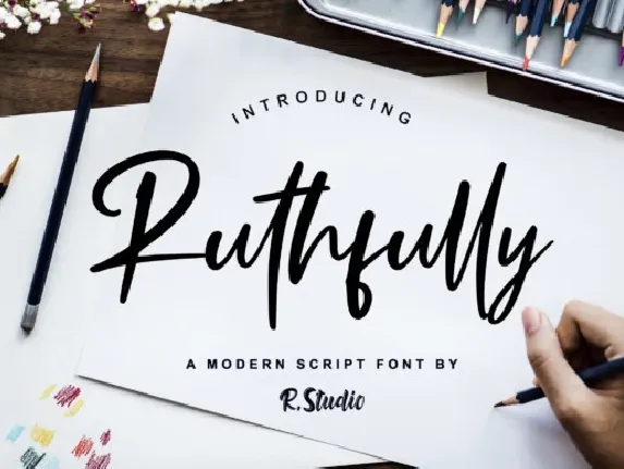 Ruthfully Handwritten font