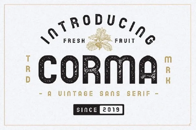 The Corma – Vintage font