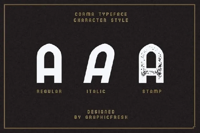 The Corma – Vintage font