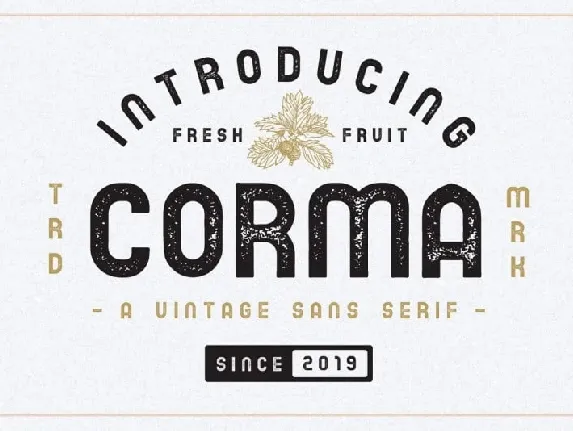 The Corma – Vintage font