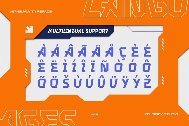 Hithejaw font