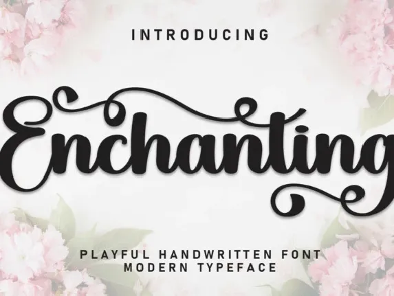 Enchanting Calligraphy font