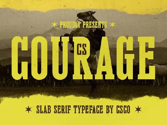 CS Courage font