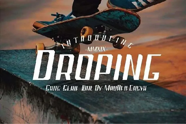 Droping font