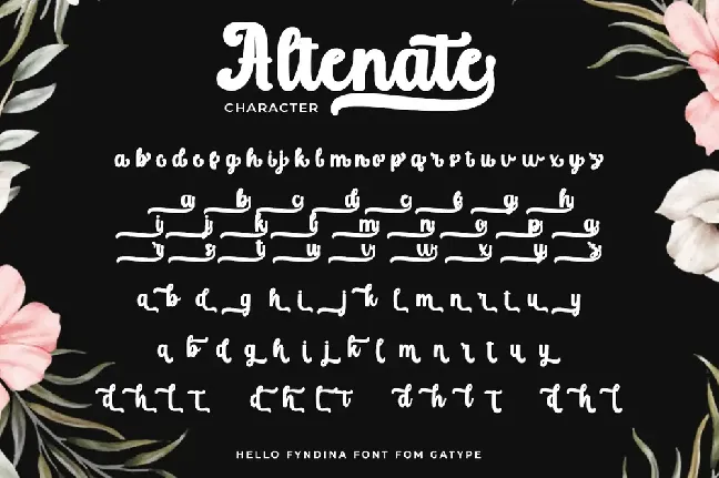 Hello Fyndina font