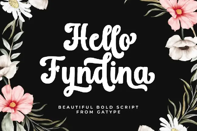 Hello Fyndina font