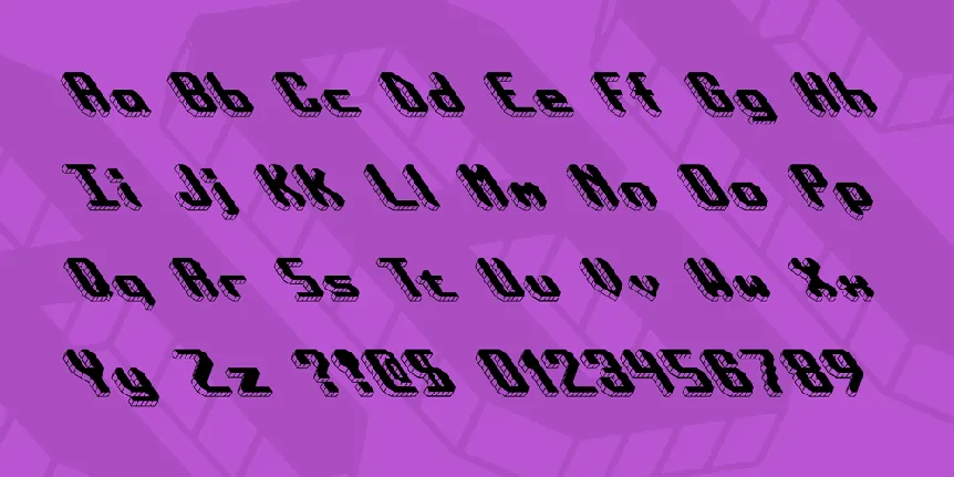 Block Tilt BRK font