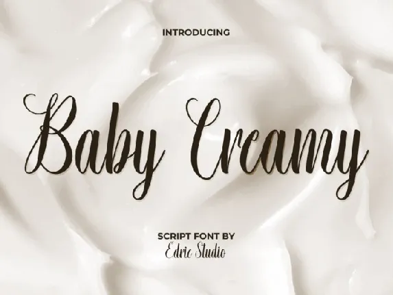 Baby Creamy font