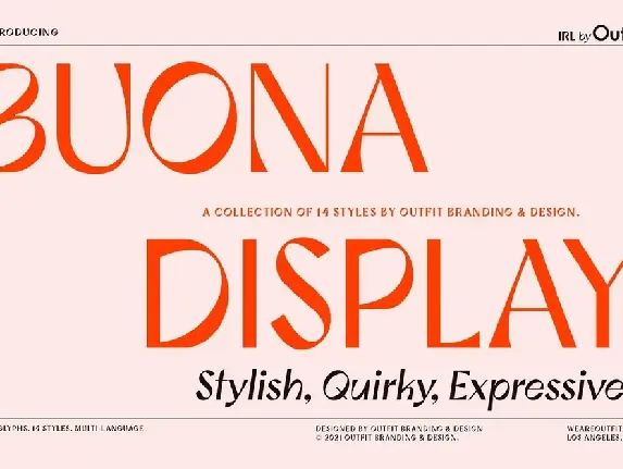 Buona Display Family font