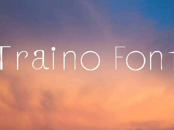 Traino font