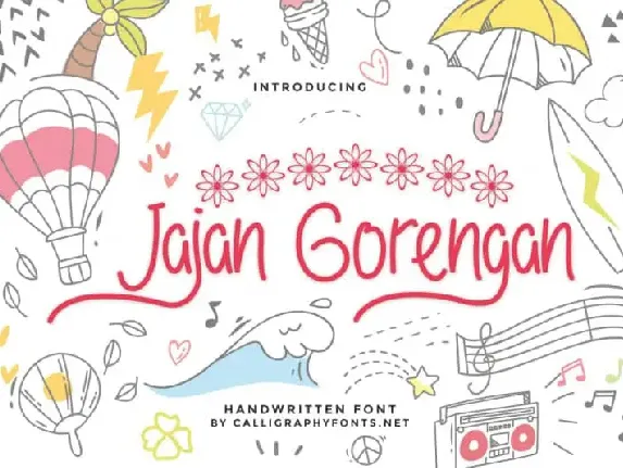 Jajan Gorengan Handwriting font