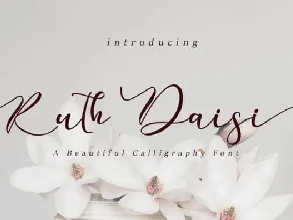 Ruth Daisi Calligraphy font