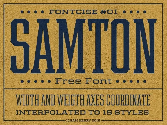 Samton Display Family font