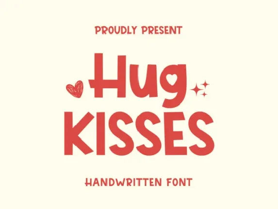 Hug Kisses font