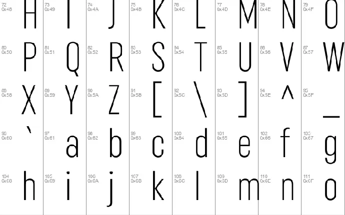 Uniform font