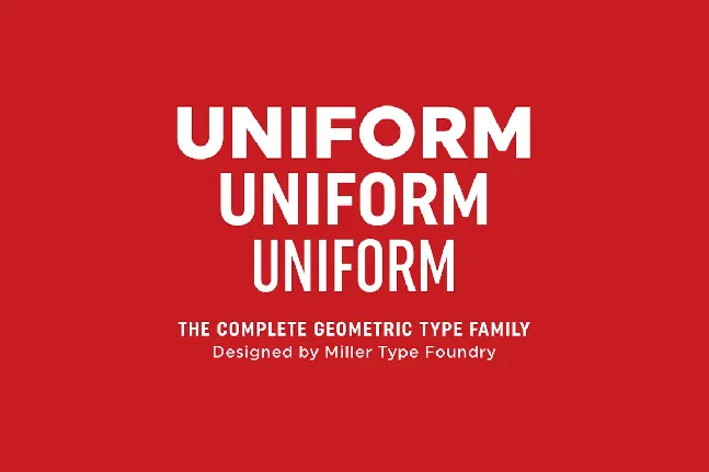 Uniform font