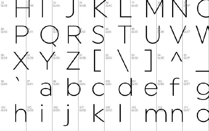 Uniform font