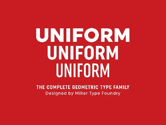 Uniform font