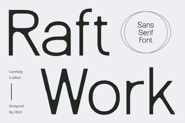 Raftwork font