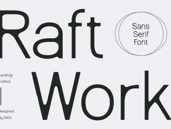 Raftwork font