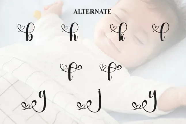 Baby Calligraphy font