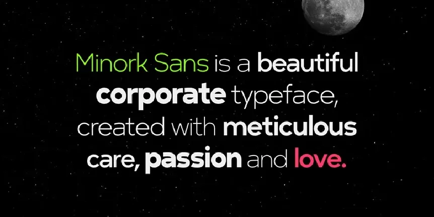 Minork Sans Family Free font