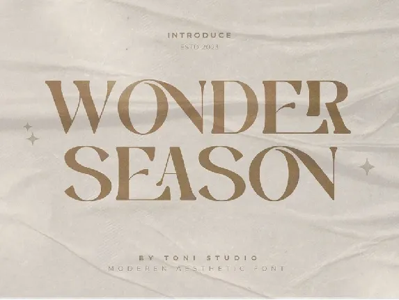 Wonder Season font