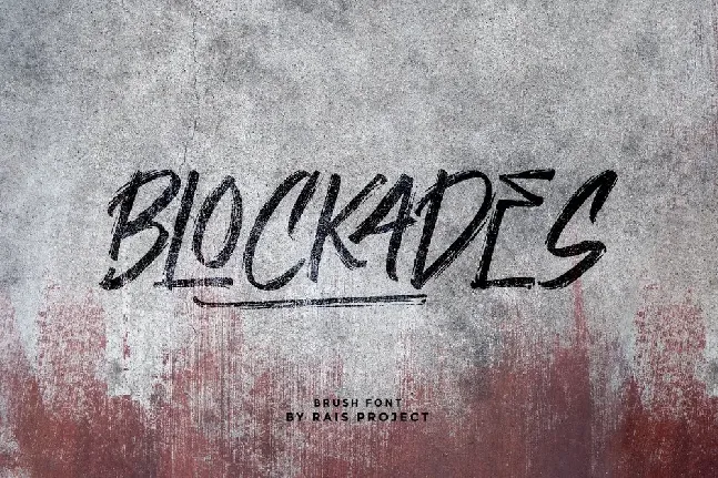 Blockades Demo font