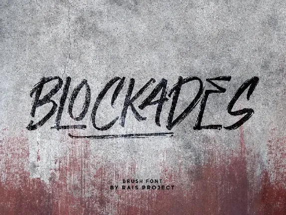 Blockades Demo font