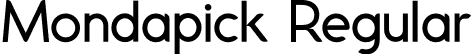 Mondapick Regular font - Mondapick.otf