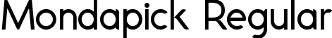 Mondapick Regular font - Mondapick.ttf