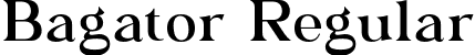 Bagator Regular font - Bagator.otf