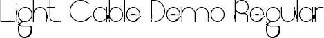 Light Cable Demo Regular font - LightCableDemoRegular.ttf