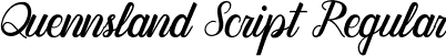 Quennsland Script Regular font - quennsland.ttf