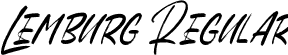 Lemburg Regular font - Lemburg.otf