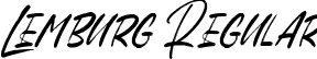 Lemburg Regular font - Lemburg.ttf