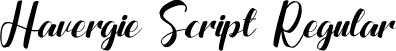 Havergie Script Regular font - Havergie Script.ttf