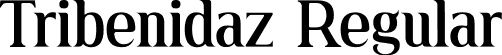 Tribenidaz Regular font - tribenidaz.otf