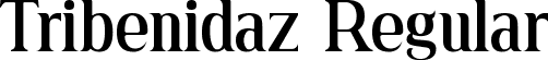 Tribenidaz Regular font - tribenidaz.ttf