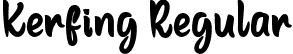 Kerfing Regular font - KerfingRegular.ttf