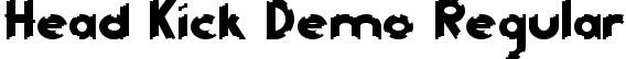 Head Kick Demo Regular font - HeadKickDemoRegular.ttf