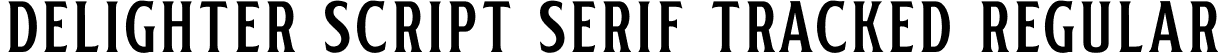 Delighter Script Serif Tracked Regular font - Uncurve - Delighter Script Serif Tracked.otf